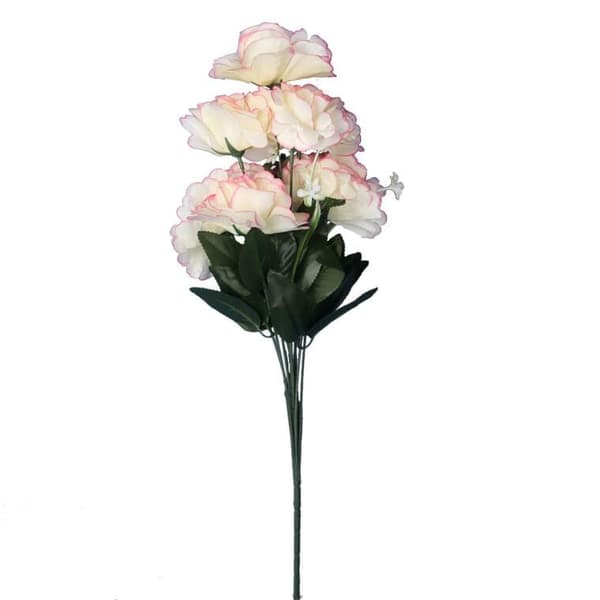 9 kermanvärisen neilikan kimppu, 54 cm