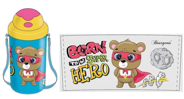 500ml bamseflaske - Superhero FRESH