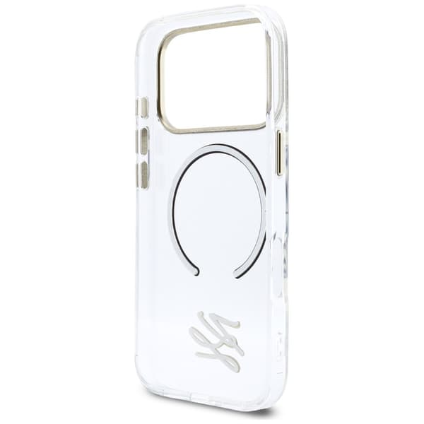 Karl Lagerfeld IML KL Script Logo MagSafe-etui til iPhone 17 Pro Max – klart