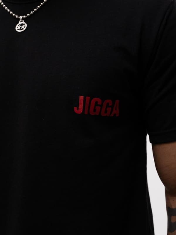 Jigga Wear Simple Crown Herre Bomuldspyjamas Sort M