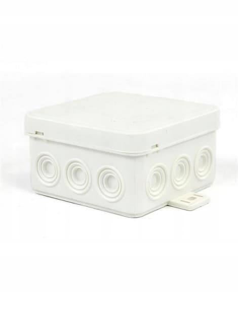 Hermetisk elbox Vit 75x75x41mm