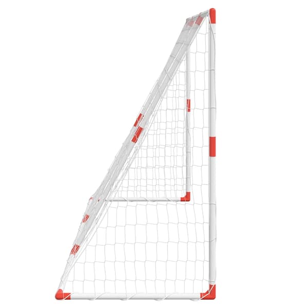 vidaXL 2-i-1 børnefodboldmål med bolde hvid