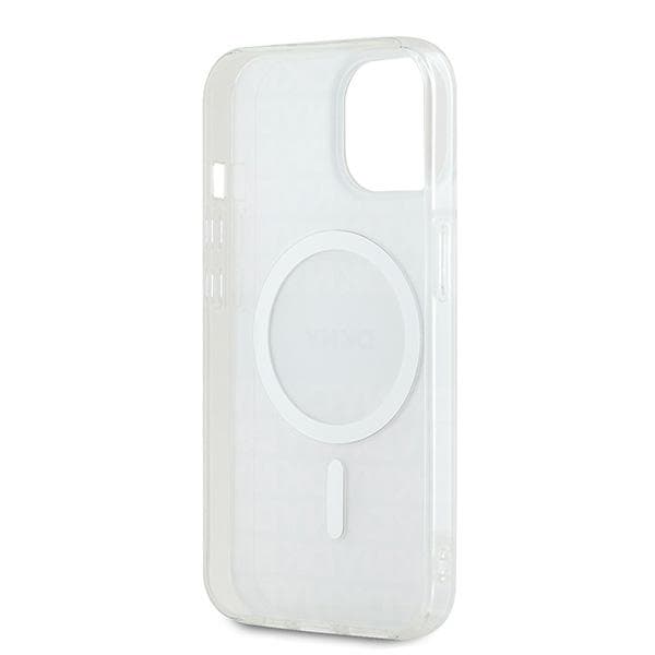 DKNY IML Mono & Stripe MagSafe-etui til iPhone 15, Beige