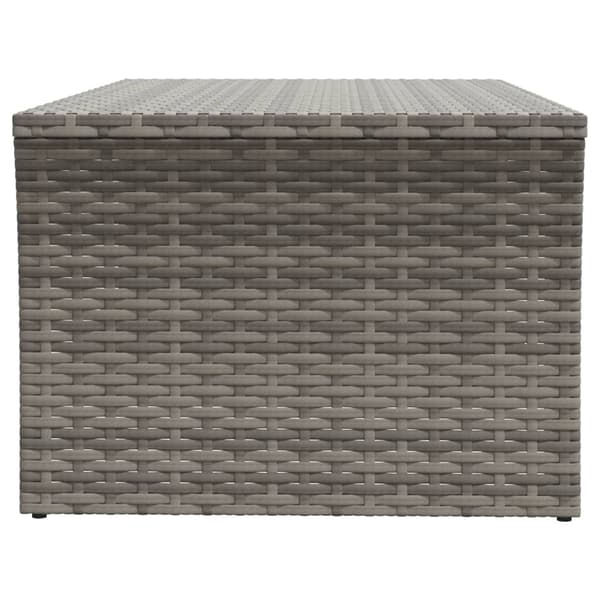 vidaXL Soffbord, grått, 100x50x40 cm, polyrotting