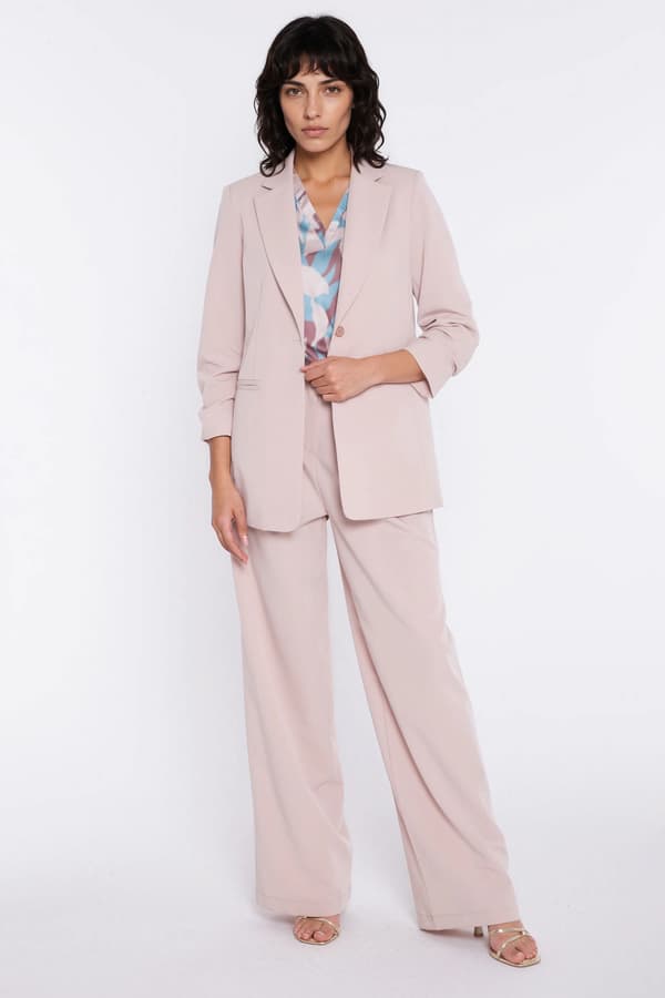 Vida byxor med veck - beige 36