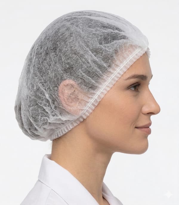 Engångsklämma av polypropylen (dragspel) vit - 100 st.