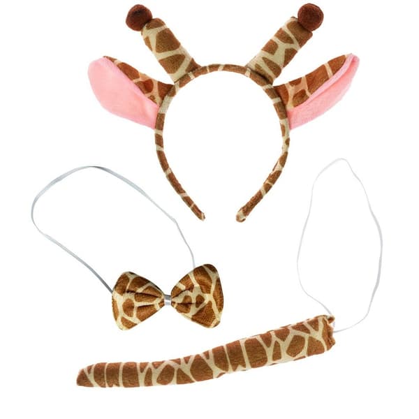 Kostym - Set med svans - giraff