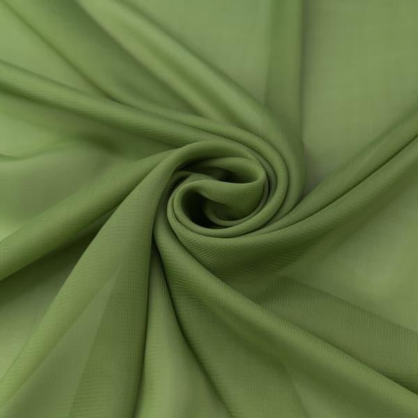 Chiffonmateriale, lys olivenfarve