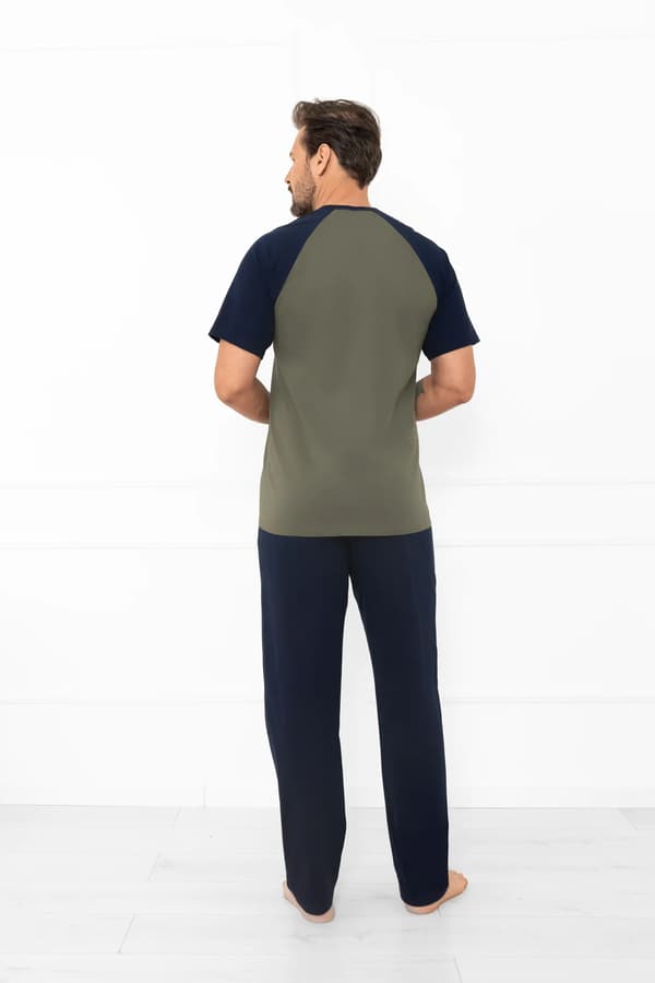 Aleksander herrpyjamas kortärmad, långbyxor L