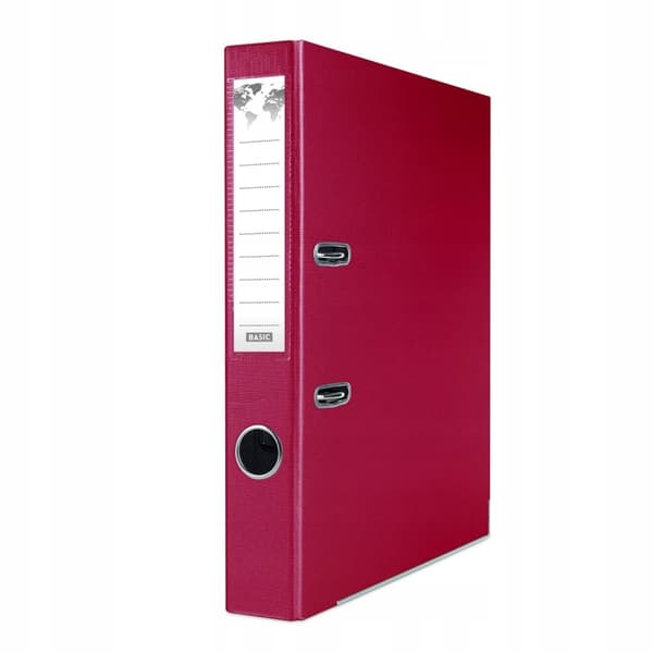BASIC-S BINDING MED SKINNE 5CM BURGUNDY 8034