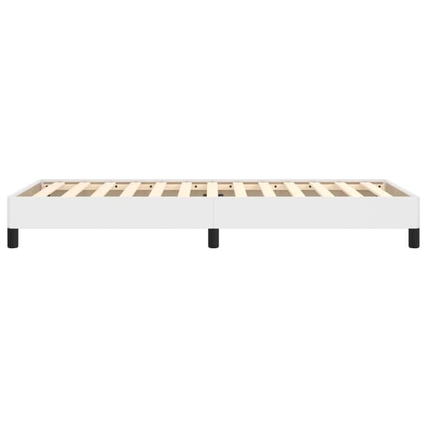 vidaXL Sängram vit 100x200 cm konstläder