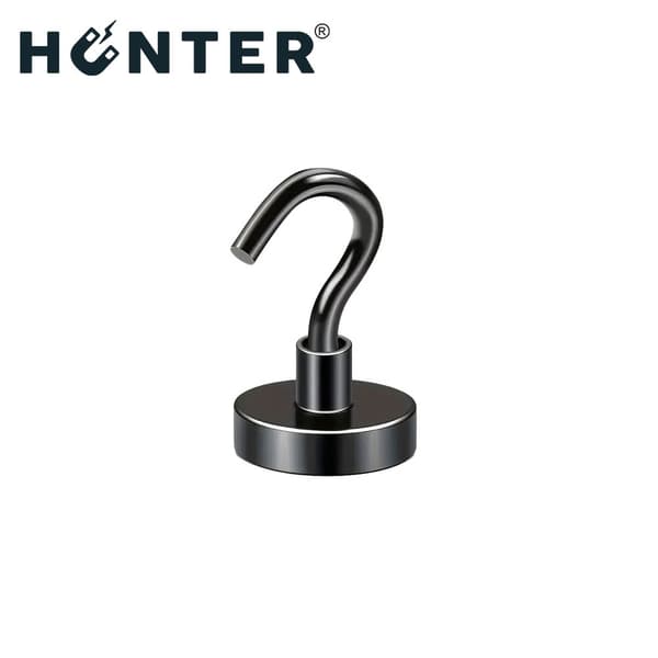 Hunter magnetisk krogholder 12x5mm stærk sort 5 kg bæreevne
