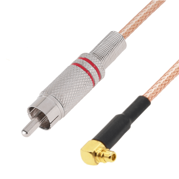 Pigtail mmcx-stik / RCA-stik RG316 2m