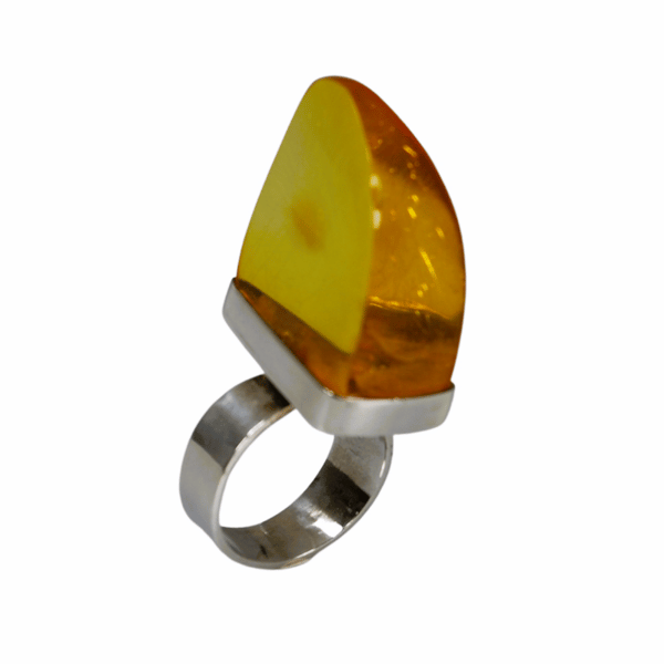 Honungsbärnstensring - Baltisk bärnstensring