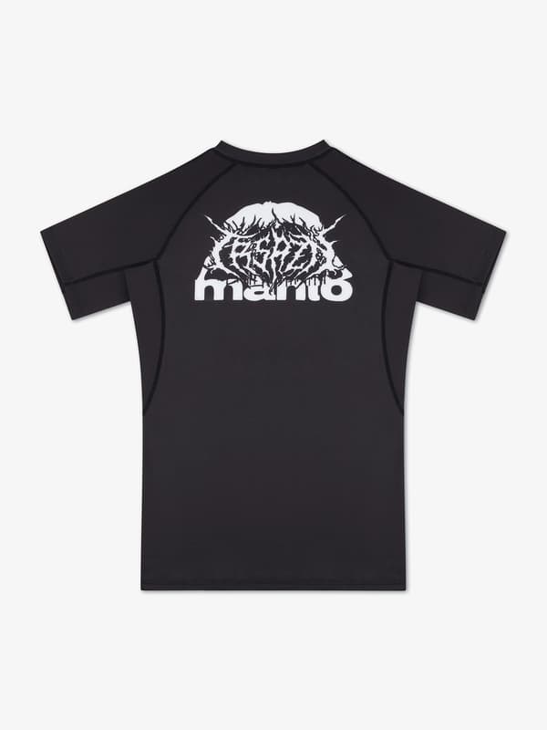 MANTO Rashguard Kortærmet TRASURE ZONE Sort L