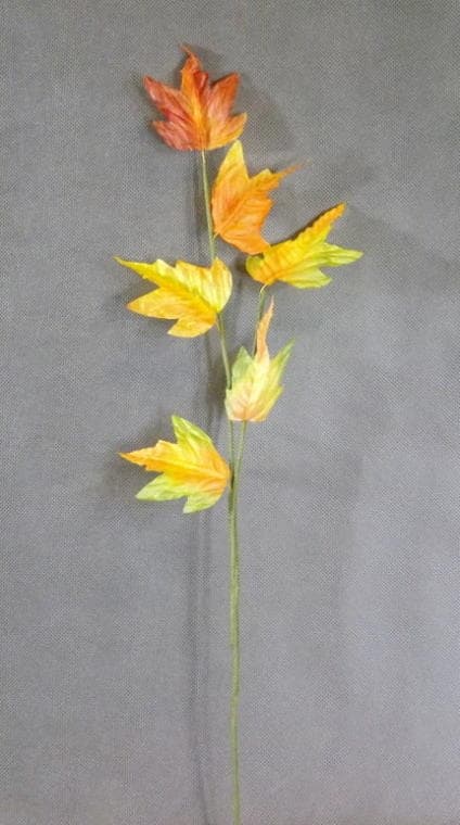 Efterårsbladegren - Orange, 50 cm