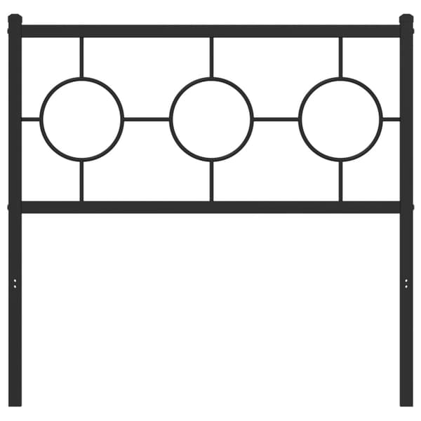 vidaXL metalsengegavl sort 90 cm