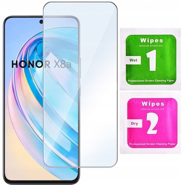 Härdat glas för Honor X8a - Skyddsglas 2.5D, 9H