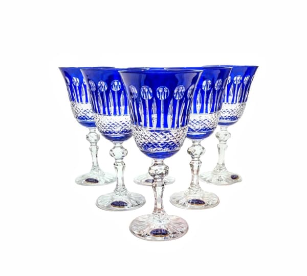 Koboltkrystalvinglas 170 ml franske