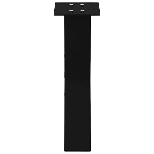 vidaXL sofabordsben, 2 stk., sort, 28x(42-43) cm, stål