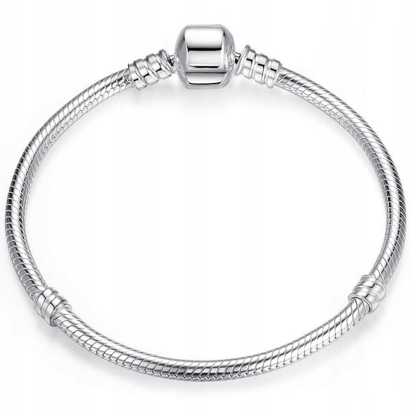Modulärt armband för berlocker pärlor silver pr 925 5mm silver