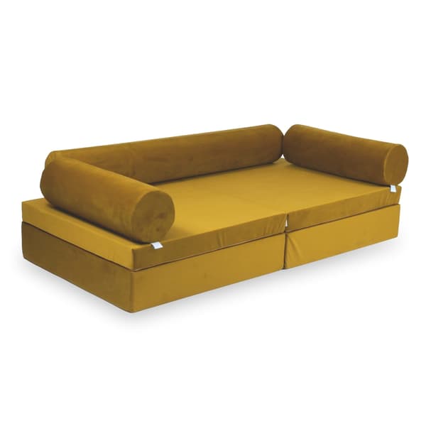 Montessori Premium fløjlsguld legesofa