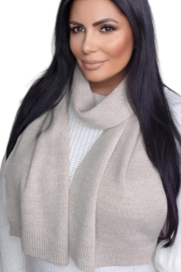 SCARF*06 dam vinter beige färg