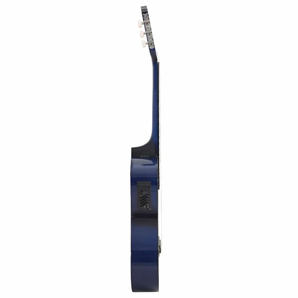 vidaXL Klassisk gitarr med cutaway, 6 strängar och equalizer, blå