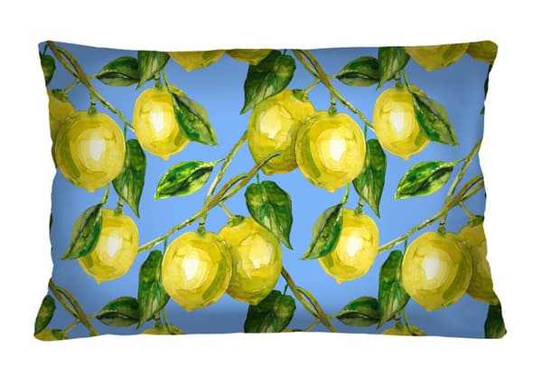 Kudde - Citroner 40x60 cm