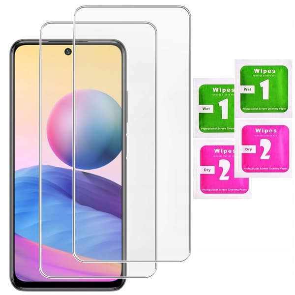 2x GLAS FÖR XIAOMI REDMI NOTE 10 5G / NOTE 10 4G HÄRDAT GLAS | 2-pack