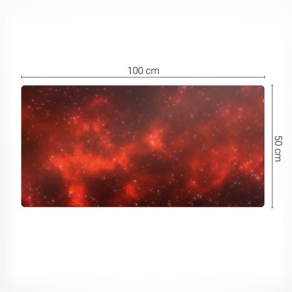 Slitstærk glat skrivebordsmåtte Space Nebula 100x50 cm