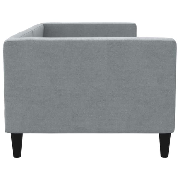 vidaXL Bäddsoffa ljusgrå 90x190 cm tygöverdrag
