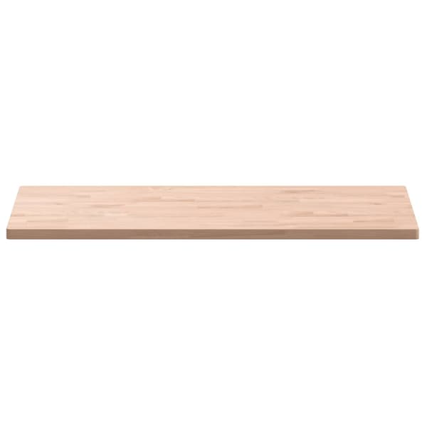 vidaXL bordplade 100x50x2,5 cm rektangulær massiv bøgetræ