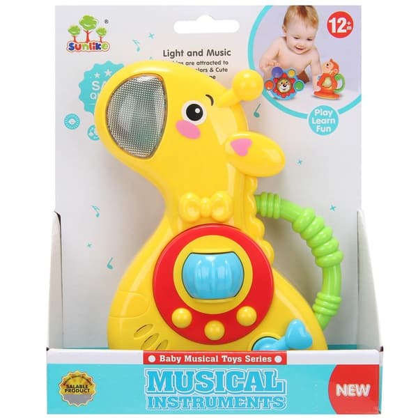Musikalisk giraffleksak för småbarn