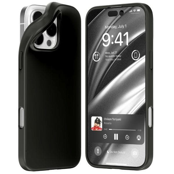 Mercury Soft Cover til iPhone 16 Pro Max, Sort