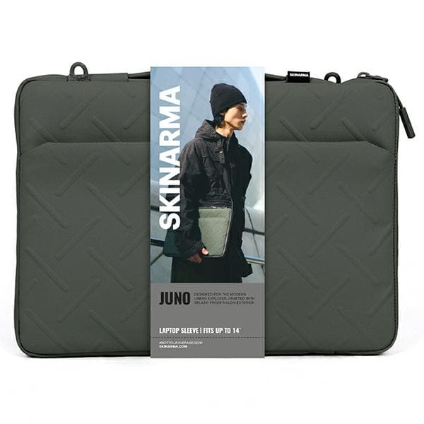 Stilfuld Skinarma Juno taske/etui til bærbare computere op til 14", olivengrøn