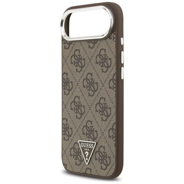 Guess 4G Triangle Logo MagSafe-etui til iPhone Air brun sølv