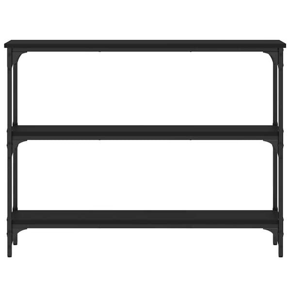 vidaXL konsolbord, sort, 100x22,5x75 cm