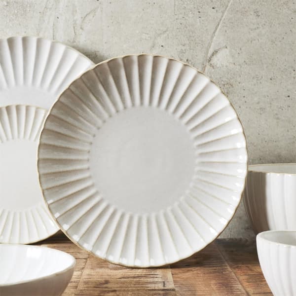 Stor Eden middagstallrik 27 cm krämfärgad