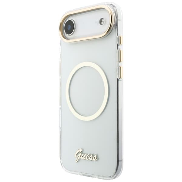 Guess IML Script Metal MagSafe-etui til iPhone Air, klart