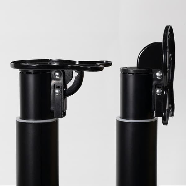 MØBELBEN MED JUSTERBAR FOLDBALLE 60/710-1100 SORT moderne AKS