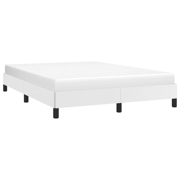 vidaXL Sängram vit 140x190 cm konstläder