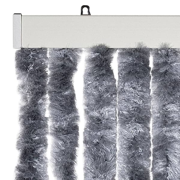 vidaXL Flugnät, Silver, 100x200 cm, Chenille