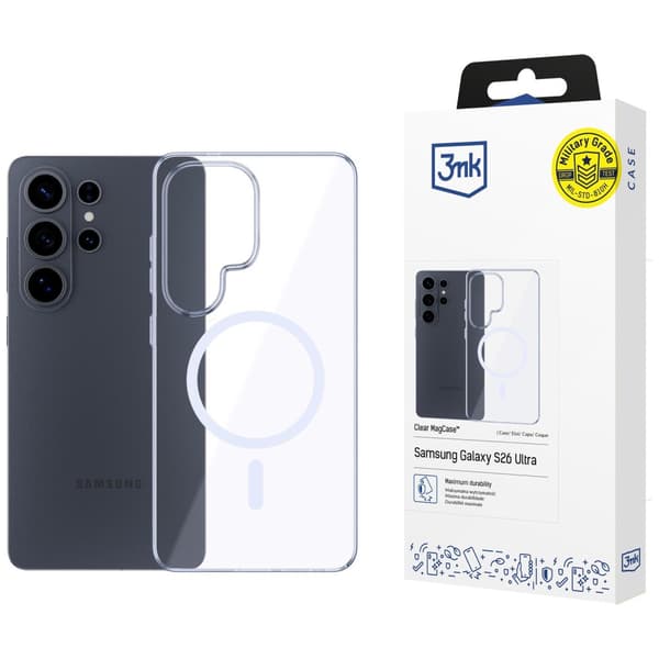 3MK Clear MagCase för Galaxy S26 Ultra