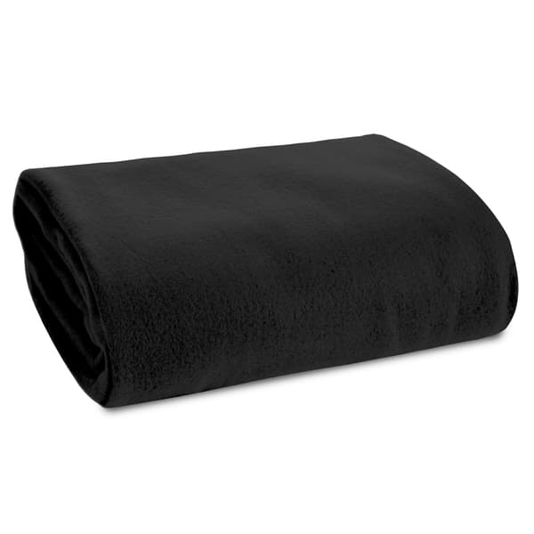 Polartæppe 150x200 cm fleece sort