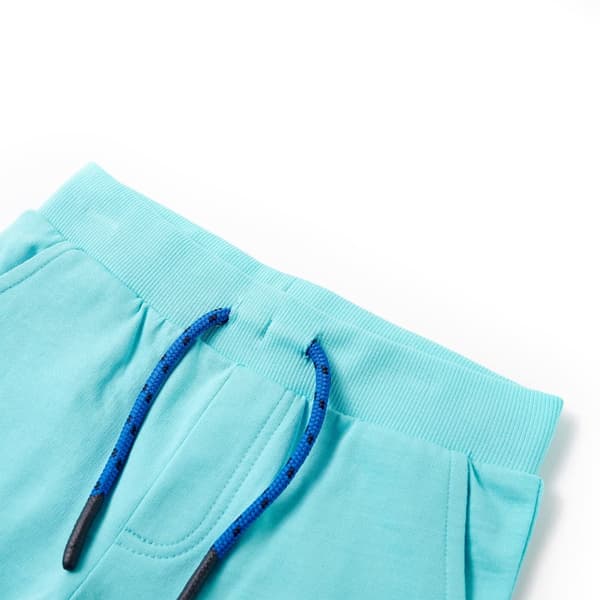 Barnshorts med dragsko, aqua, 128