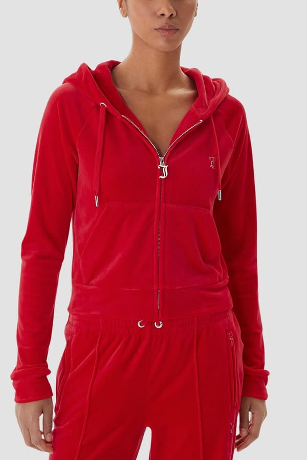 Juicy Couture Röd Madison Outline Damtröja M