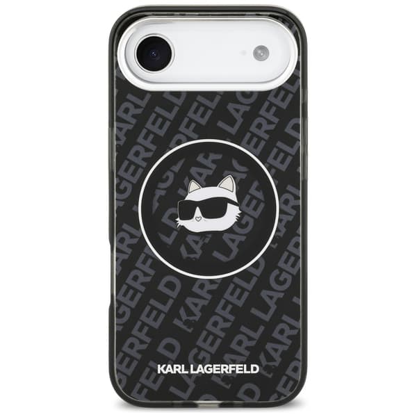 Karl Lagerfeld IML Choupette Head Logo MagSafe-etui til iPhone Air, sort
