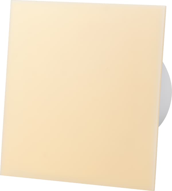 dRim 125 TS Timerfläkt Beige Plexiglas Glansfläkt Plus Panelset