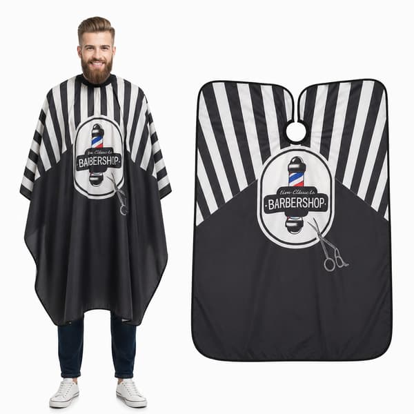 Barbermantel för en stor hårsalong